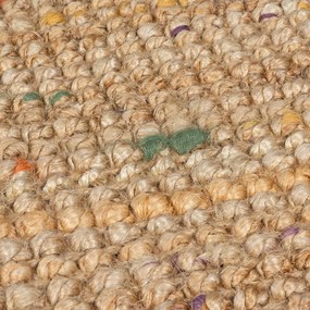 Passatoia di colore naturale in iuta tessuta a mano 60x300 cm Jute Boucle Multi – Flair Rugs