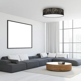 Plafoniera  SATINO 3xE27/60W/230V nera/oro