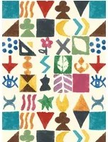 GP & J Baker Carta da parati Potato Print - Jewel