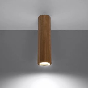 Sollux SL.1034 - Faretto ZEKE 1xGU10/40W/230V 30 cm quercia