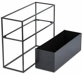 Portafiori 50x64 cm nero