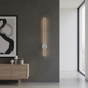 Lampada da parete LED FLORENTYNA LED/24W/230V 4000K nero/bianco