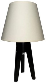 Lampada da tavolo CONE 1xE27/60W/230V wengé cremoso