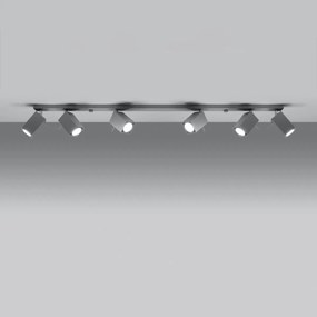 Plafoniera da Soffitto 6xGU10 MERIDA 6L Orientabile in Acciaio