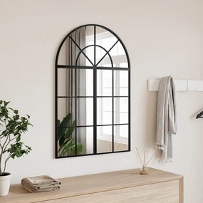 Specchio Da Parete Nero 60x30 Cm Arco İn Ferro /