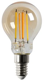 Set di 5 Lampada Smart E14 dimmerabile in Kelvin LED P45 goldline 4.9W 470 lm 1800-4000K
