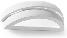 Applique da Parete in Gesso-Ceramico HELIOS E27 Pitturabile da Interno