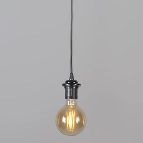 Lampada a sospensione retrò nera 45 cm - Granny Frame