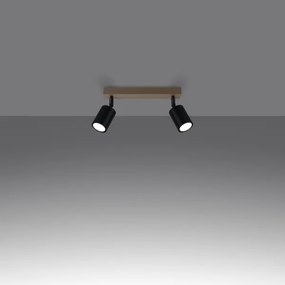 Sollux SL.1291 - Faretto VERDO 2xGU10/10W/230V nero