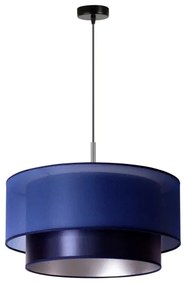 Duolla - Lampadario a sospensione con filo NANTES 1xE27/15W/230V diametro 45 cm blu/argento