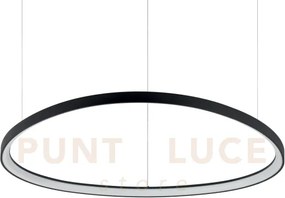 Gemini sospensione led 78 w on-off 9100 lm 4000 k nero 99,5cm