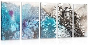 Quadri 5 pezzi – Astrazione ad acquerello