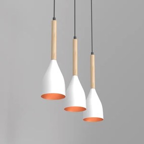 Lampadario a sospensione con filo MUZA 3xE27/60W/230V