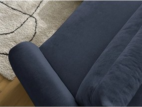 Divano angolare in blu scuro Aden – Bobochic Paris