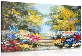 Stampa su tela – Pittura a olio di paesaggio