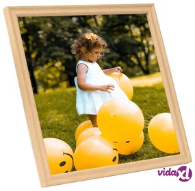 vidaXL Cornici Foto Collage 3 pz per Parete Rovere Chiaro 40x40 cm