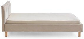 Letto singolo imbottito beige rete non inclusa 120x200 cm Joker – Meise Möbel