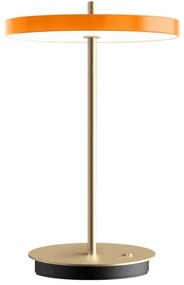 Lampada da tavolo dimmerabile a LED arancione con paralume in metallo (altezza 31 cm) Asteria Move - UMAGE