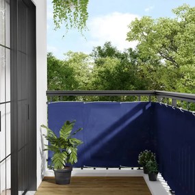 Paravento Da Balcone Blu 90x1000 Cm 100% Poliestere Oxford /