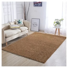 Tappeto Shaggy A Pelo Lungo Antiscivolo Moderno Per Salotto Camera Soggiorno In Diversi Colori E Misure, Colore Intenso e Brillante, 120 x 170 cm, Beige