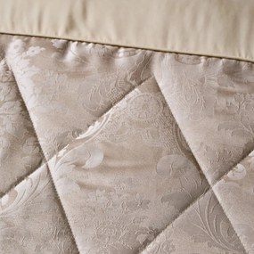 Copriletto trapuntato damascato beige 240x260 cm Damask Jacquard - Catherine Lansfield