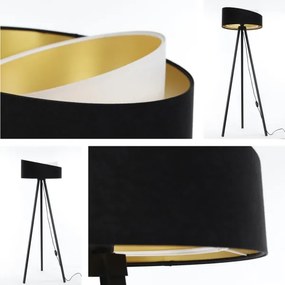 Lampada da terra GALAXY 1xE27/60W/230V nero/bianco/wenge