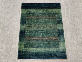 Loribaft Tappeto persiano 110 x 80 Verde (Iran) Annodato A Mano