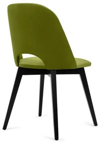 Sedia da pranzo BOVIO 86x48 cm luce verde/faggio