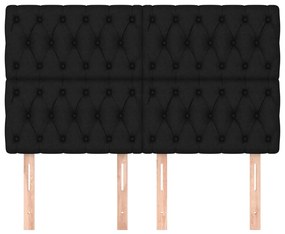 Testiere 4 pz nere72 x 7 x 78/88 cm in tessuto