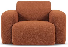 Poltrona marrone in tessuto bouclé Molino - Micadoni Home