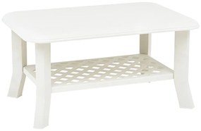 Tavolino da Caffè Bianco 90x60x46 cm in Plastica