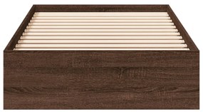 Giroletto cassetti rovere marrone 75x190 cm legno multistrato