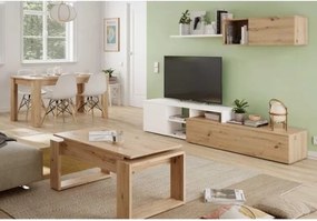 Tavolo Da Pranzo Allungabile 140-190x90 Cm Kendra Rovere Nodi