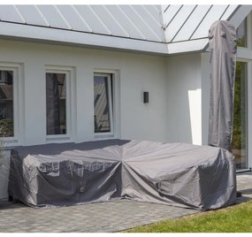 Telo Per Set Divani Da Esterno 270x210x90 Cm Sinistro Grigio /