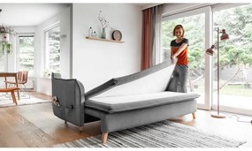 Divano letto grigio 225 cm Charming Charlie - Miuform