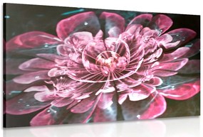 Quadro su tela – Magico fiore rosa