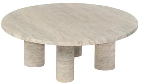 Tavolino rotondo in pietra beige ø 75 cm Volos - Blomus