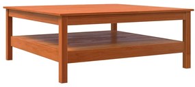 Tavolino da salotto marrone cera legno massello di pino