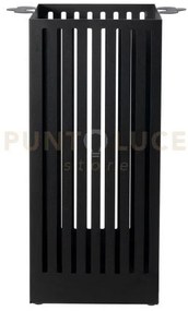 Porta ombrelli old nero in ferro 34x21x55hcm