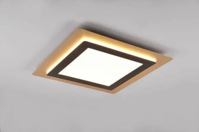 Palfoniera morgan led quadrata  oro con bordo metallo nero 641510280