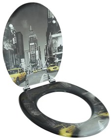Coperchio Da Toilette İn Mdf Con Modello New York /