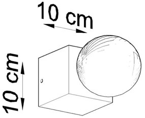 Applique ABEL 1xE27/60W/230V concrete