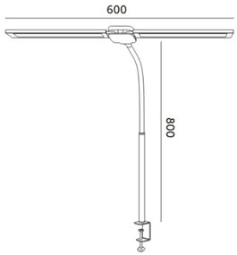 Lampada da tavolo LED dimmerabile USB TENUIX DUO LED/14W/5V 3000-6000K nera