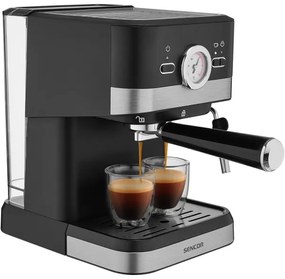 Sencor macchina espresso leva 1050W/230V nero/cromo opaco