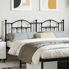 Testiera İn Metallo Nero 160 Cm /
