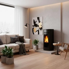 Termostufa A Pellet Idro Style 180s Matt Black Klover 5 Stelle (PREZZO TRATTABILE)