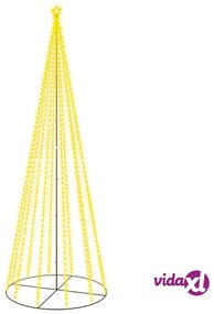 vidaXL Albero di Natale a Cono Bianco Caldo 732 LED 160x500 cm