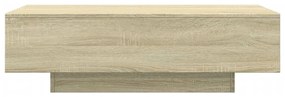 Tavolino rovere sonoma 100x49,5x31 cm in legno multistrato