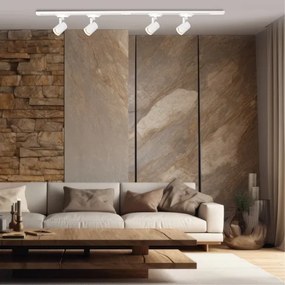 Faretto per sistema a binario VOLF 4xGU10/10W/230V bianco