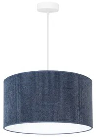 Duolla - Lampadario a sospensione con filo CORDUROY 1xE27/15W/230V diametro 40 cm blu scuro